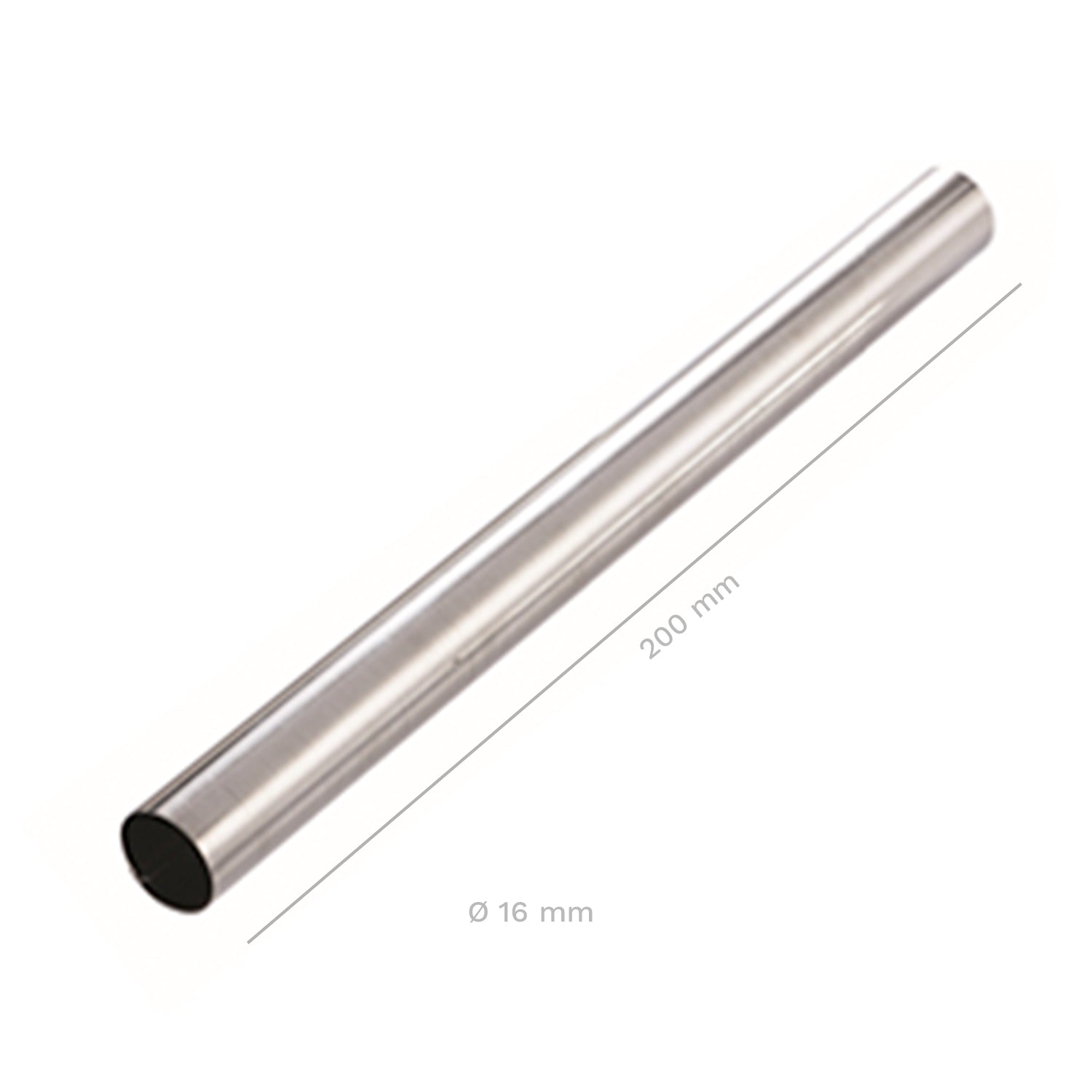 MOLDE TUBO ACERO INOX Ø 16 X  200MM