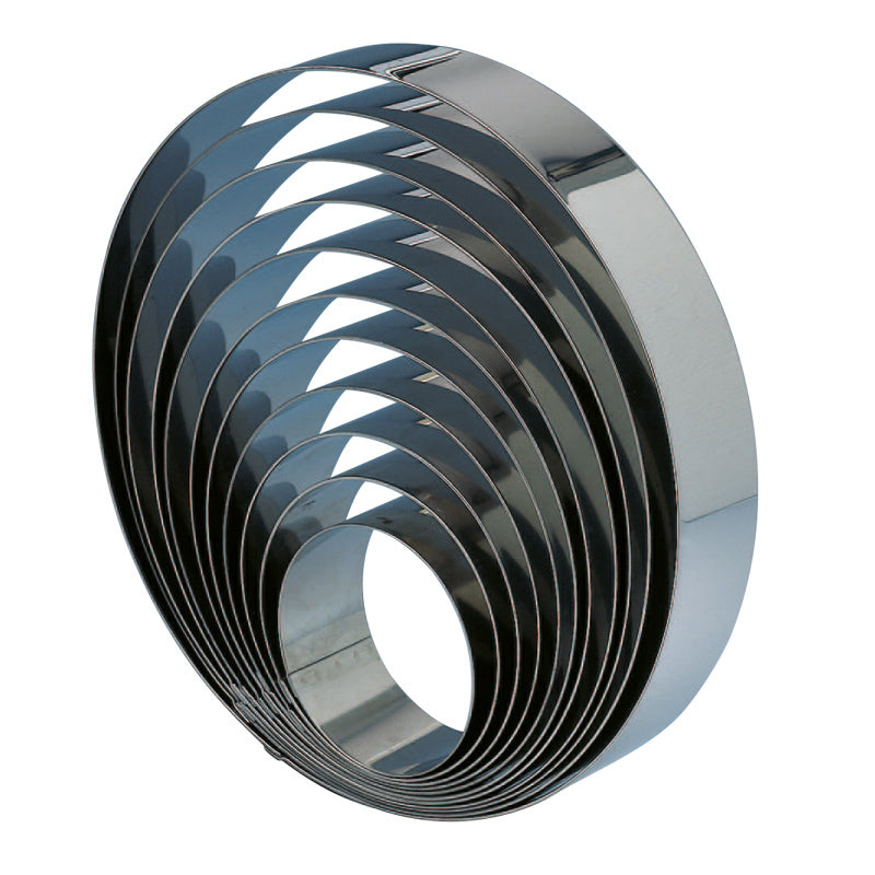 MOLDE ARO ACERO INOX. 4CM 18CM