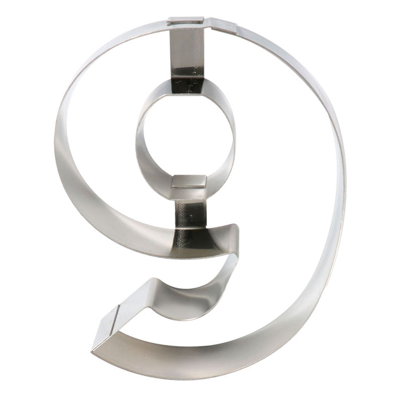 MOLDE INOX NUMERO 9 | 20CM H4CM