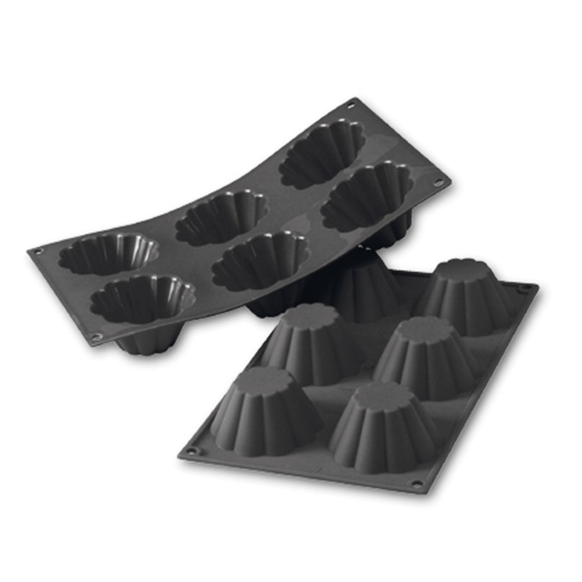 MOLDE SILICONA 6  BRIOCHES D79 H37MM
