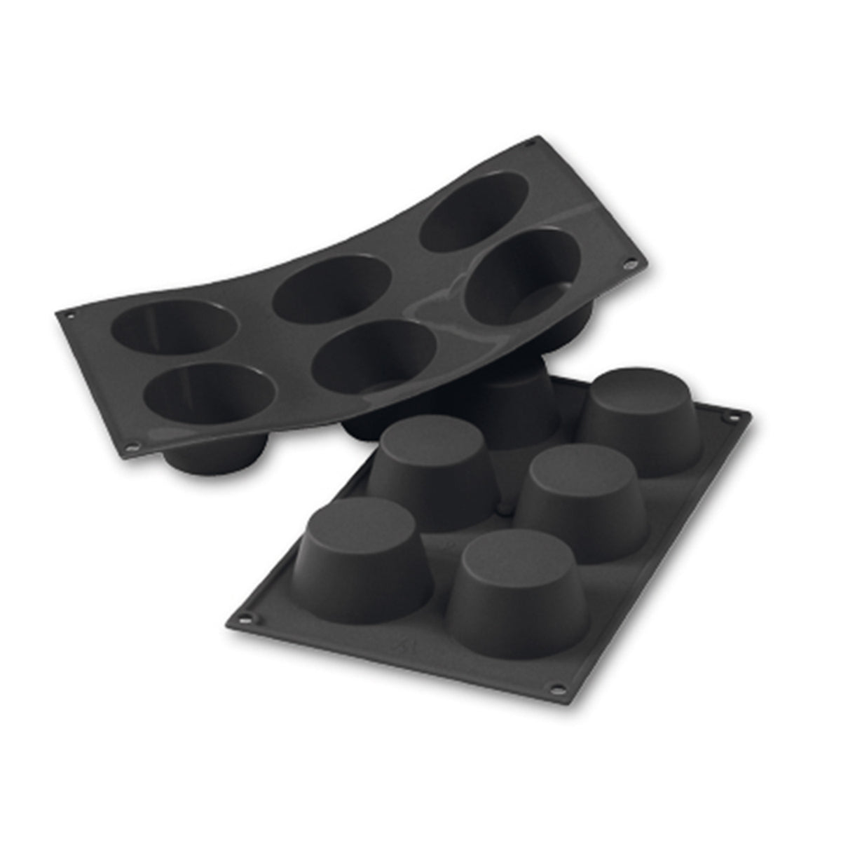 MOLDE SILICONA 6 MUFFINS GRANDE D68 MM H38 MM