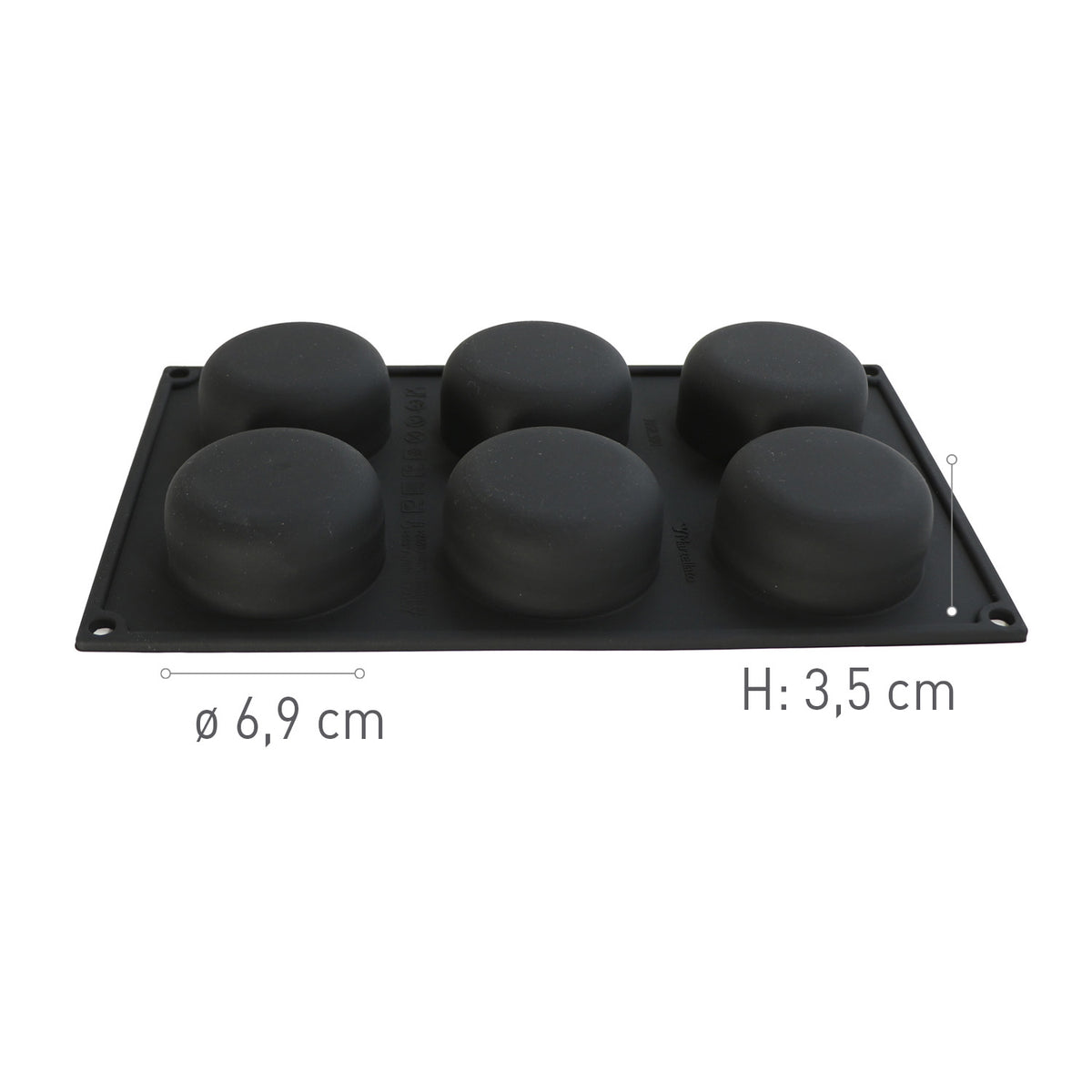 6 MOLDES CIRCLE  DIAM69 H35MM
