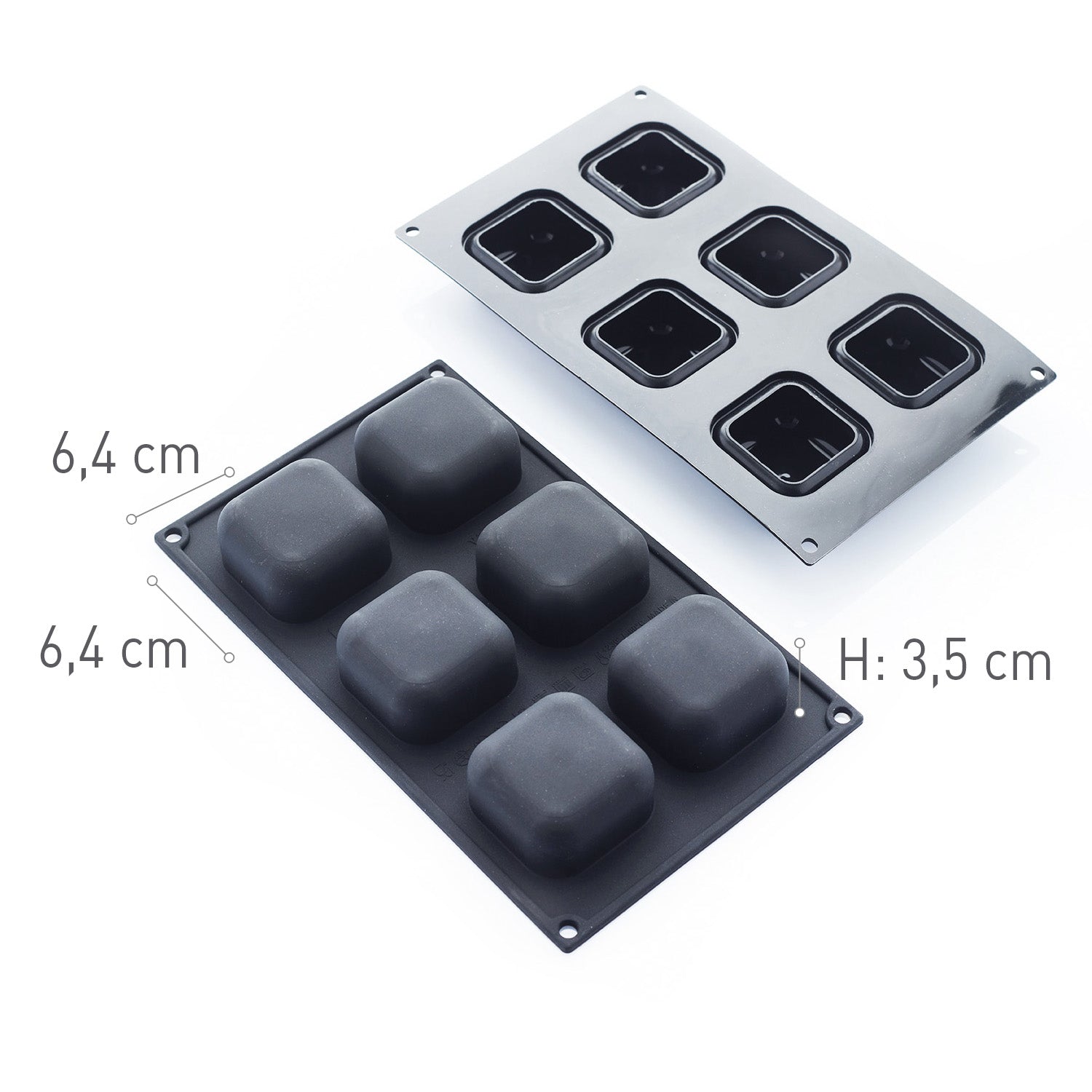 6 MOLDES BOX DIAM64X64  H35MM