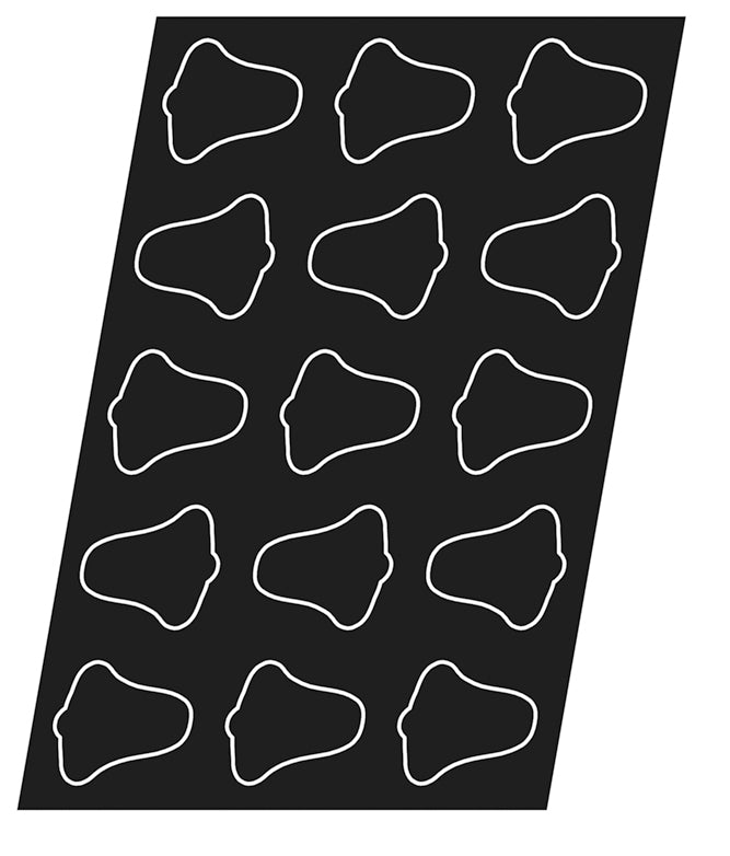 15 MOLDES FLEXIPAN CAMPANA 102X92X29MM