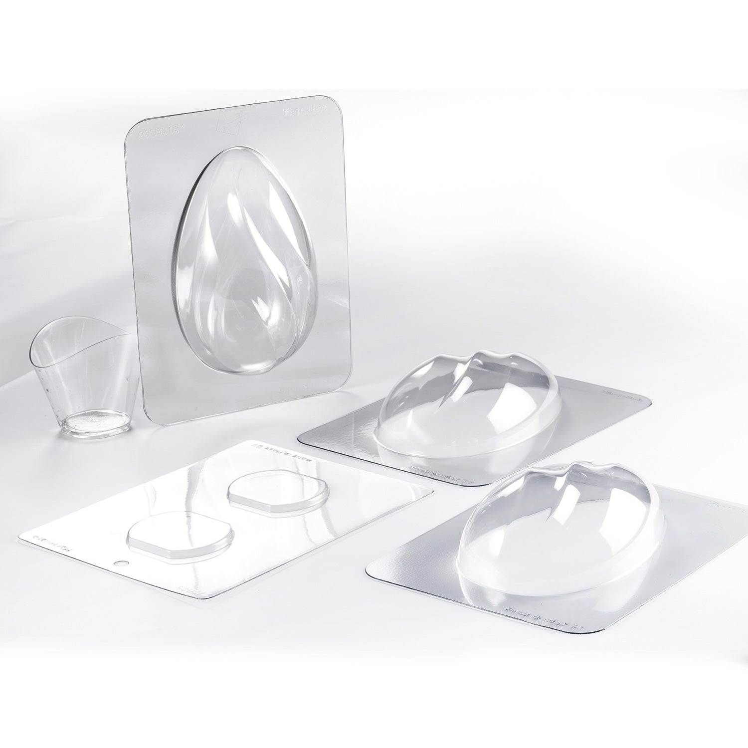 MOLDE PLASTICO TERMOFORMADO HUEVO CURVY 3D  Ø115H185MM-2UD