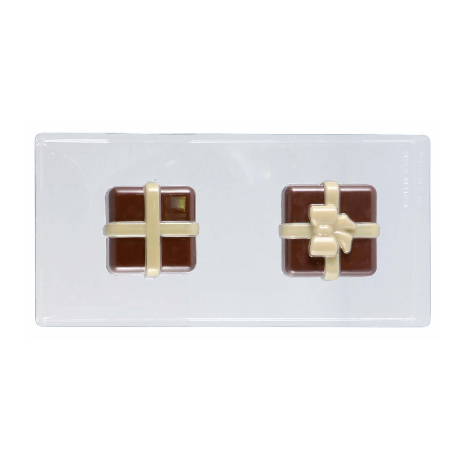 KIT 2 MOLDES PLÁSTICO TERMOFORMADO CAJA REGALO 80X80H69MM