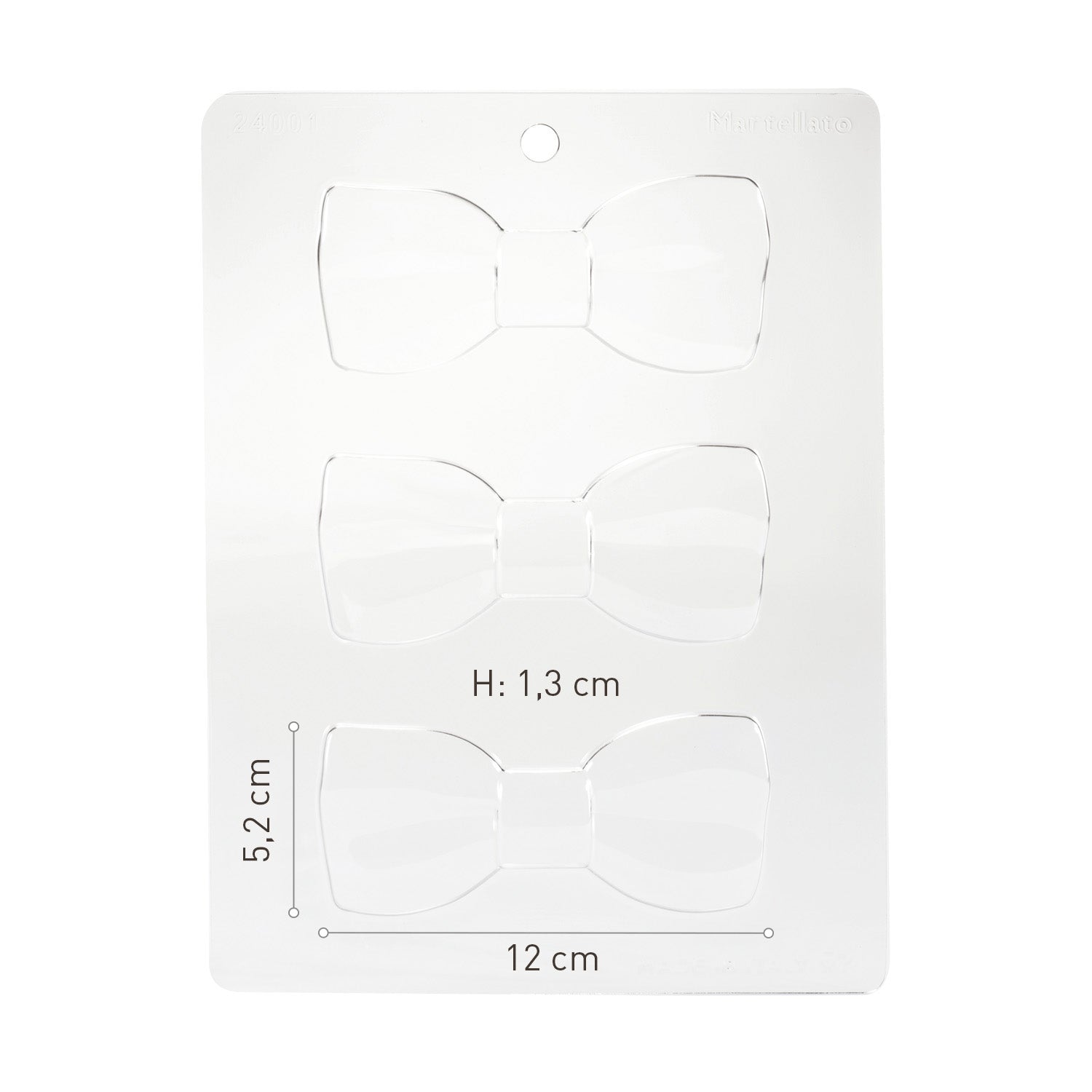 JUEGO 4 MOLDES PLASTICO TERMOFORMADO PAJARITA 120X52H13MM