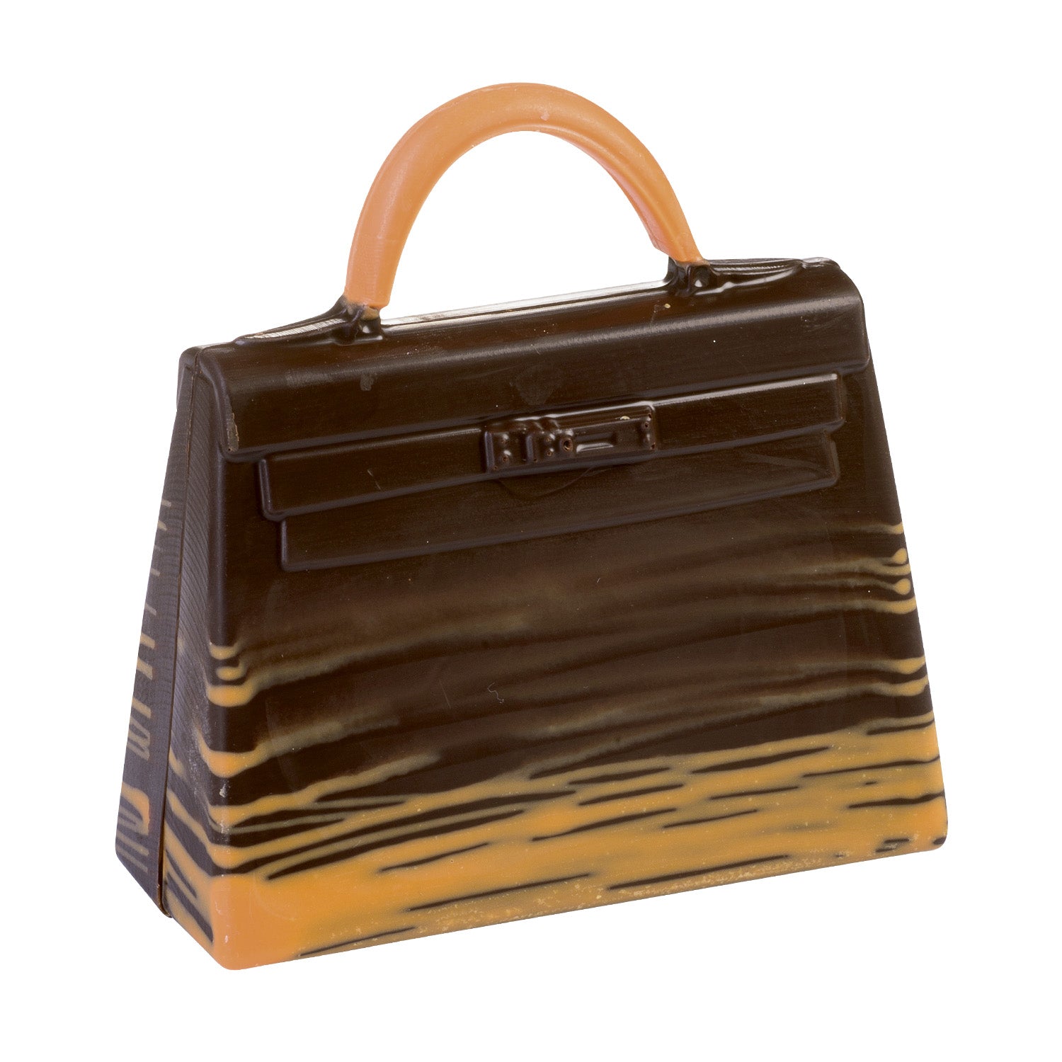 JUEGO 2 MOLDES PLASTICO TERMOFORMADO BOLSO 119X52 H126MM
