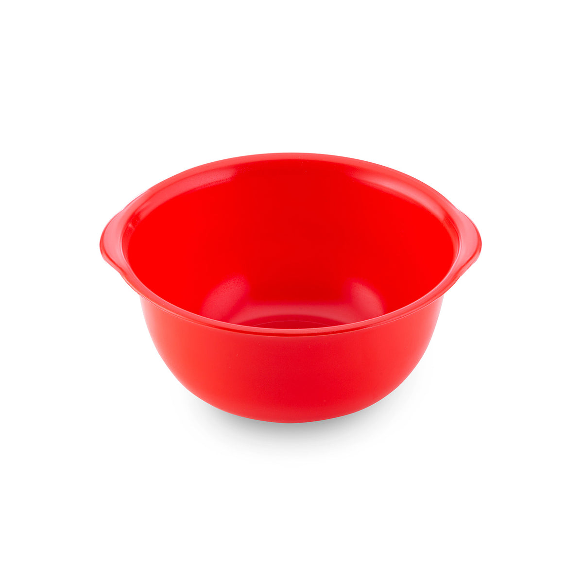 BOL PLASTICO ROJO CON ASAS | 2.5L Ø 21CM H 10.5CM