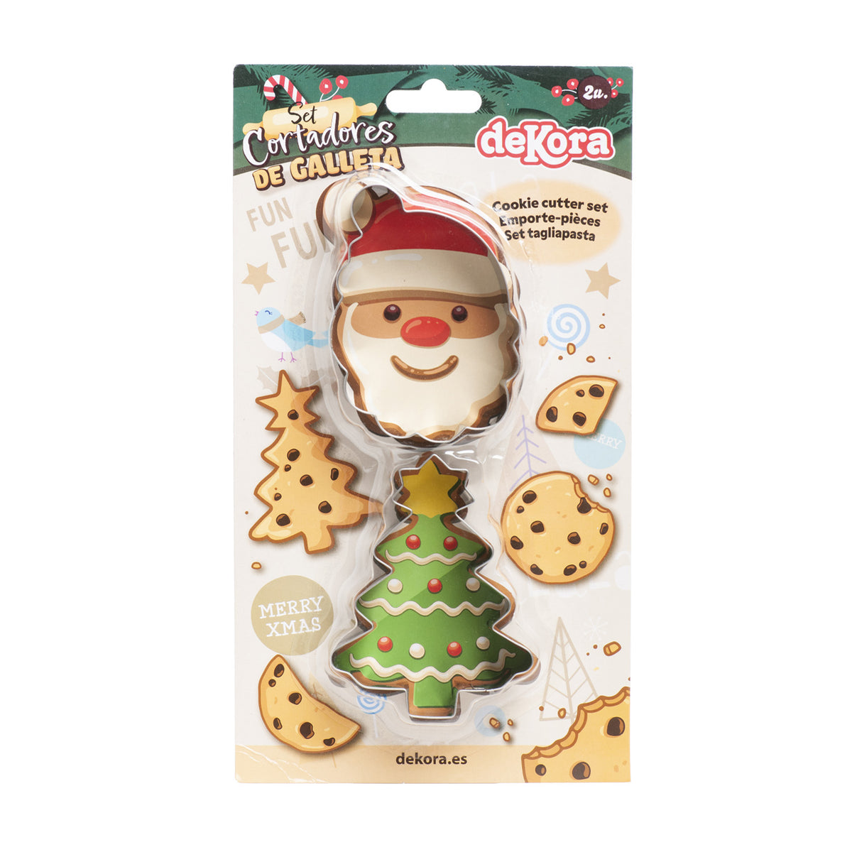 SET 2 CORTADORES NAVIDAD