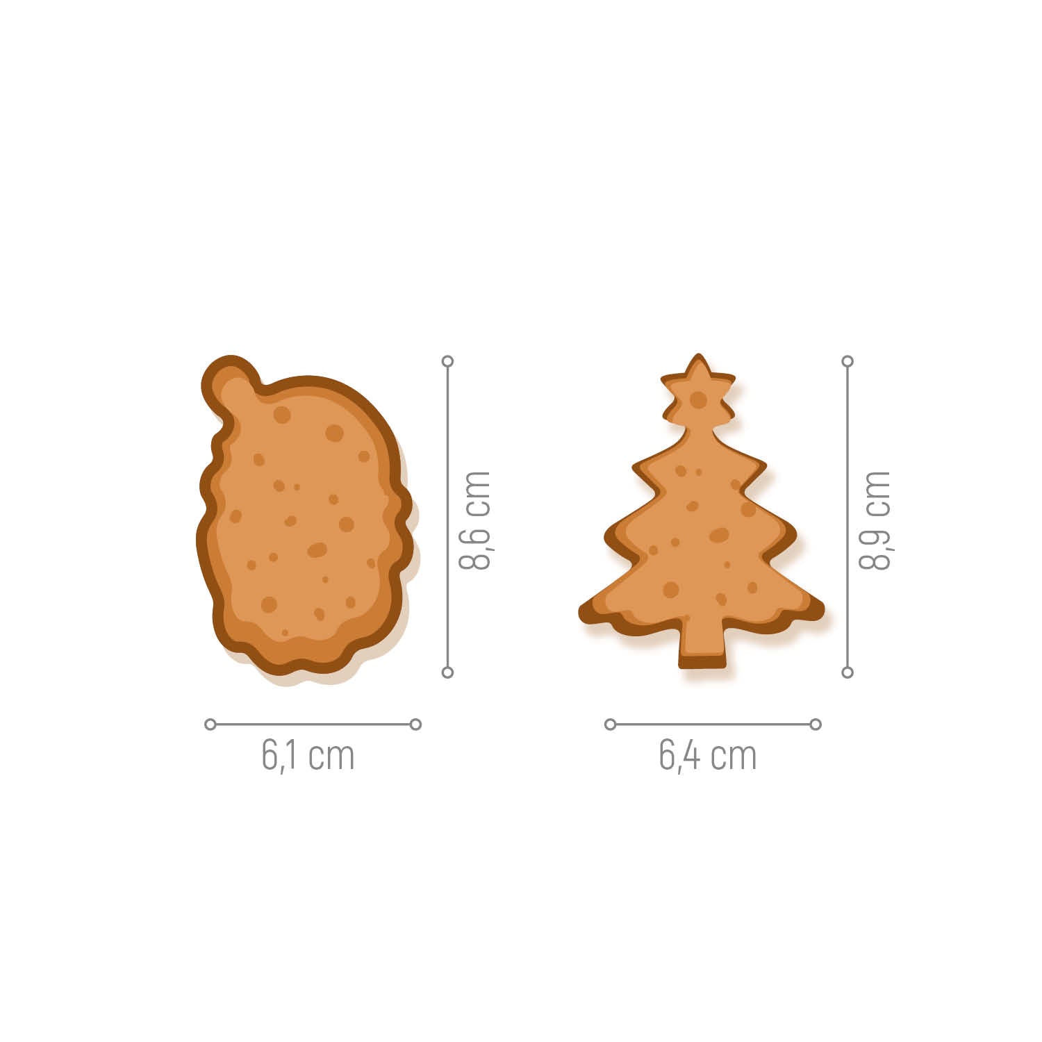 SET 2 CORTADORES NAVIDAD
