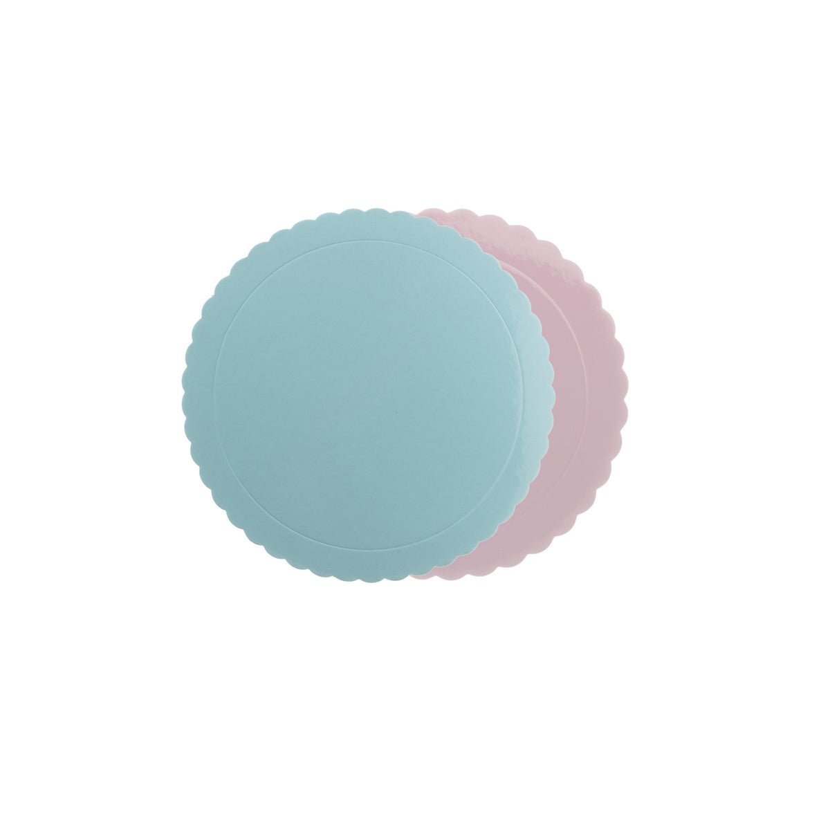 ROUND CAKE BOARD BLUE / PINK 3MM Ø 25CM
