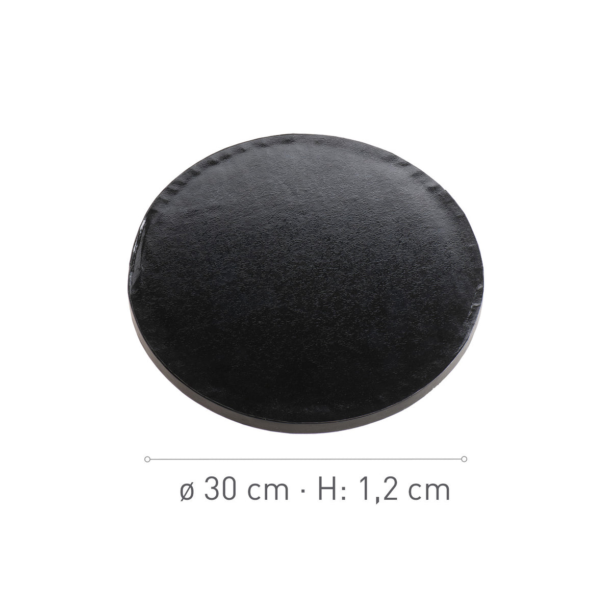 BASE DE TARTA REDONDA NEGRA Ø 30CM H1.2CM