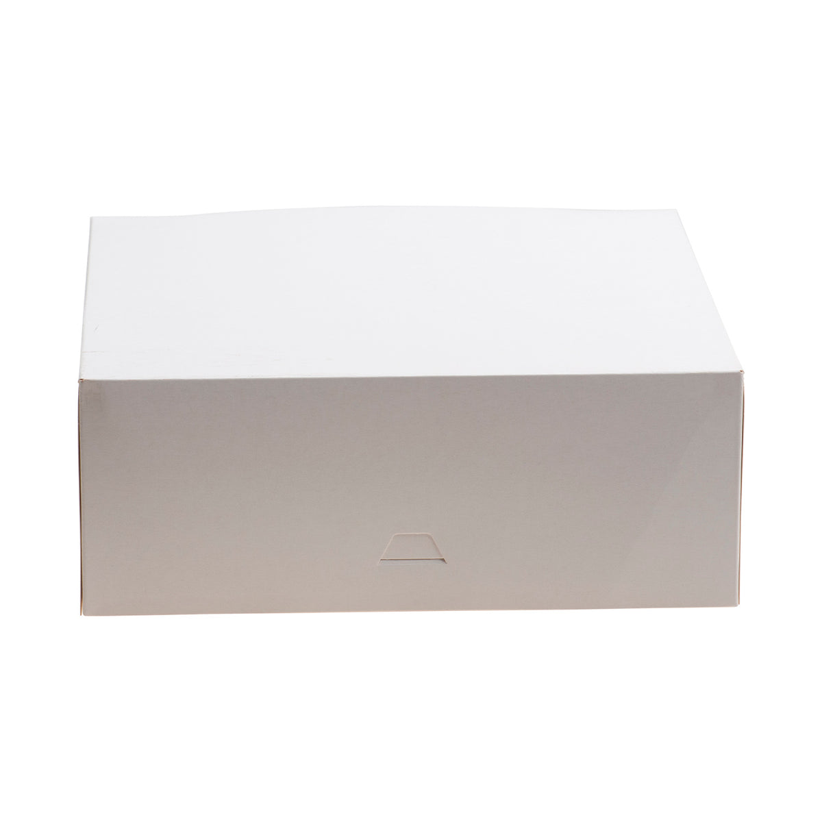 WHITE CARDBOARD CAKE BOX 26X26X10CM
