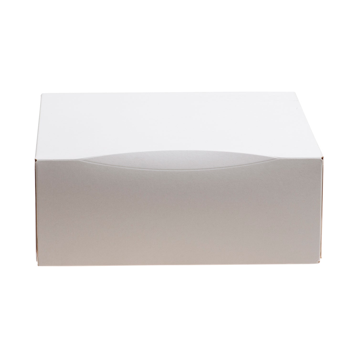 WHITE CARDBOARD CAKE BOX 26X26X10CM