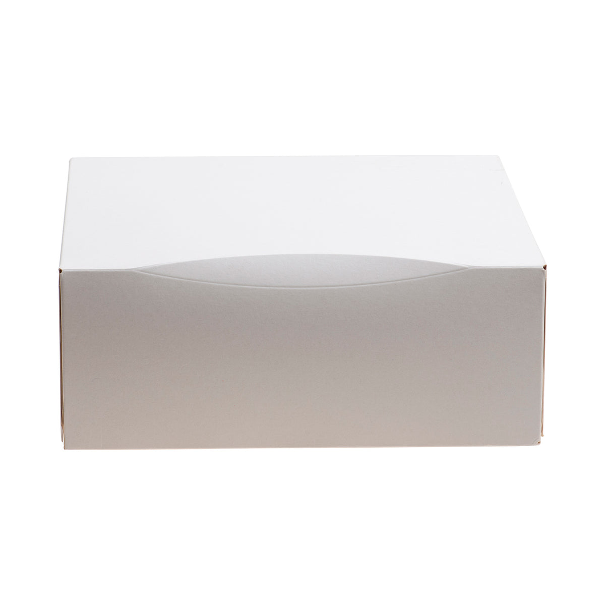WHITE CARDBOARD CAKE BOX 26X26X10CM