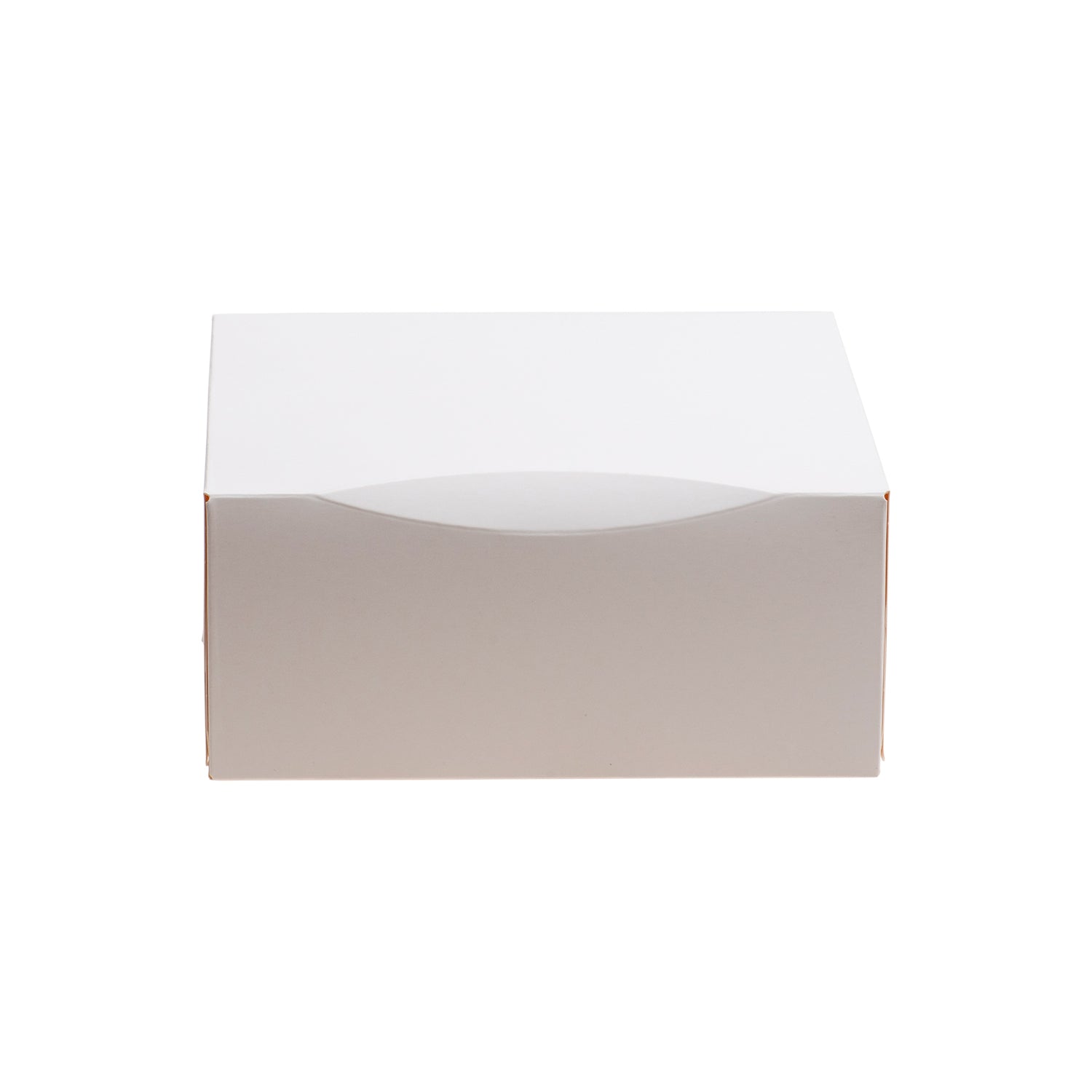WHITE CARDBOARD CAKE BOX  16X16X8CM