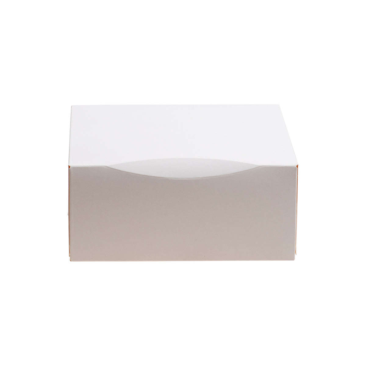 WHITE CARDBOARD CAKE BOX  16X16X8CM