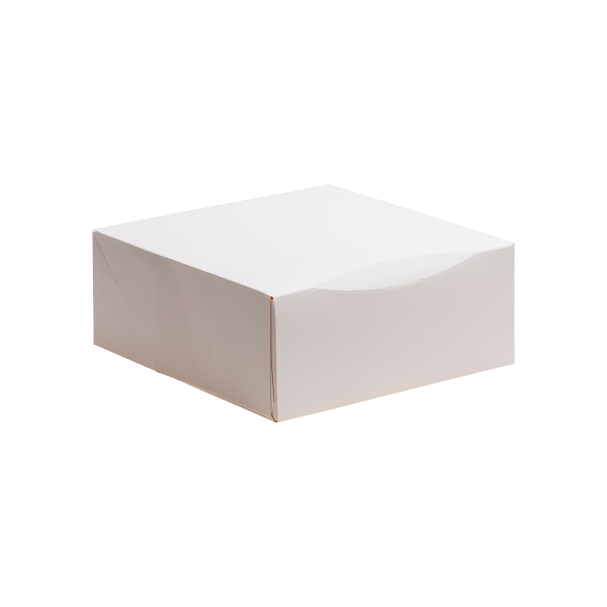 WHITE CARDBOARD CAKE BOX  16X16X8CM