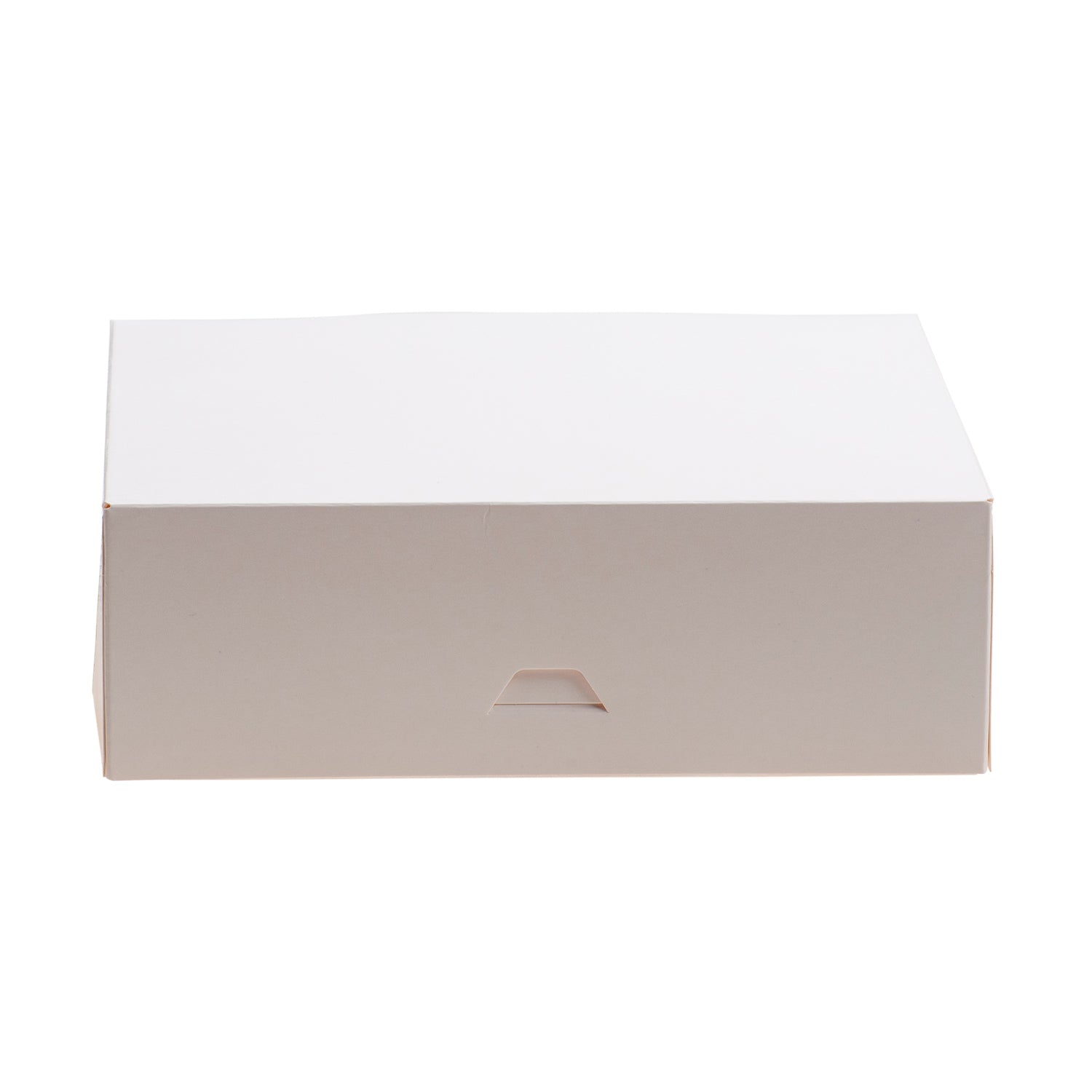 CAJA TARTA BLANCA CARTÓN 28X28X8CM
