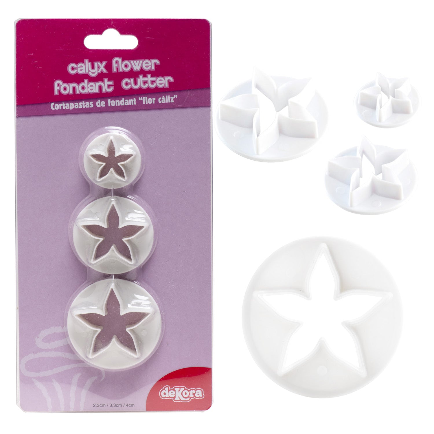 CORTAPASTAS DE FONDANT FLOR CÁLIZ