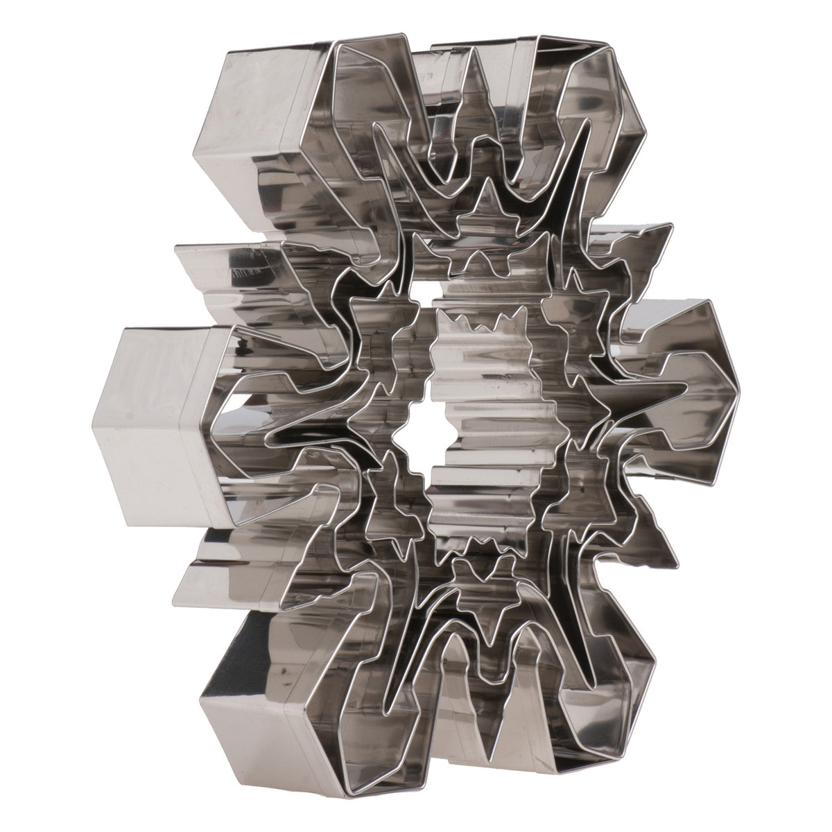 SET CORTAPASTAS ACERO INOX | COPOS DE NIEVE 5 PIEZAS SURTIDA