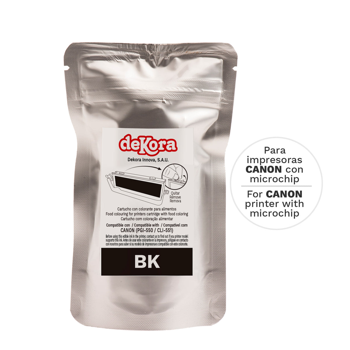 CARTUCHO TINTA PGI-550+CLI-551 NEGRO ANCHO