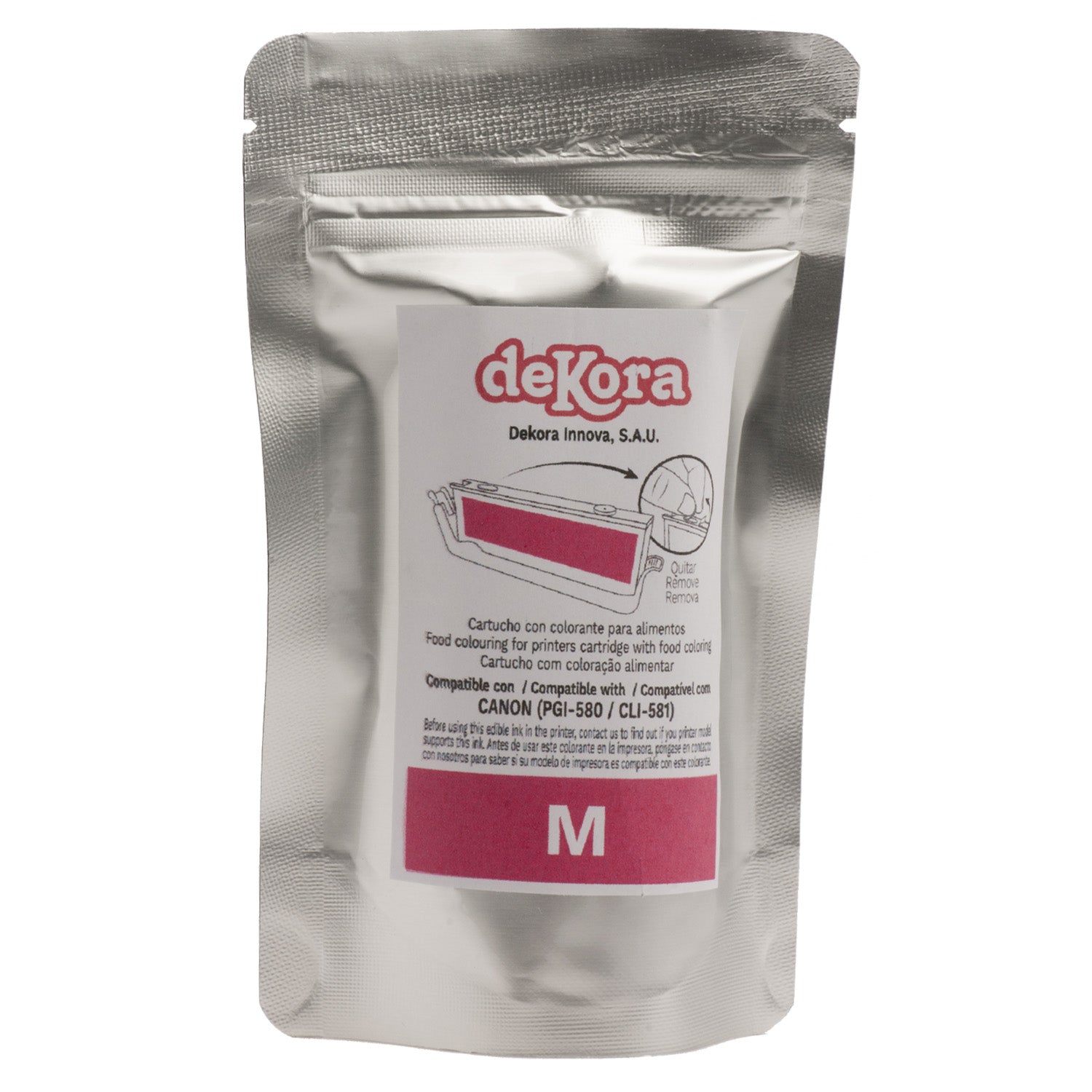 CARTUCHO TINTA ALIMENTARIA CANON CLI580 - MAGENTA