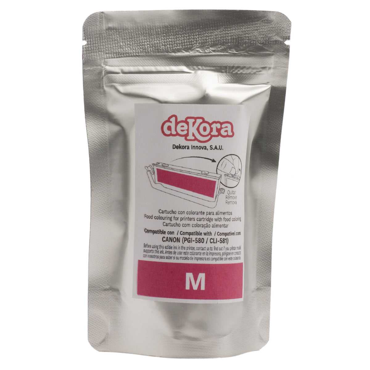 CARTUCHO TINTA ALIMENTARIA CANON CLI580 - MAGENTA