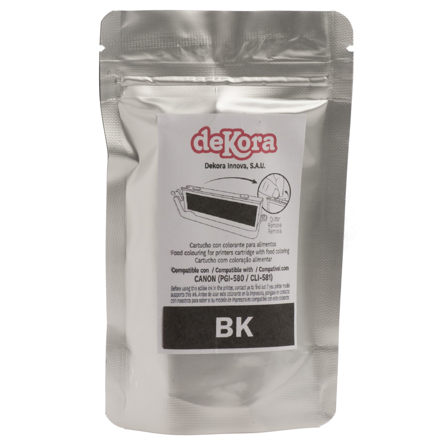 CARTUCHO TINTA ALIMENTARIA CANON CLI580 - NEGRO