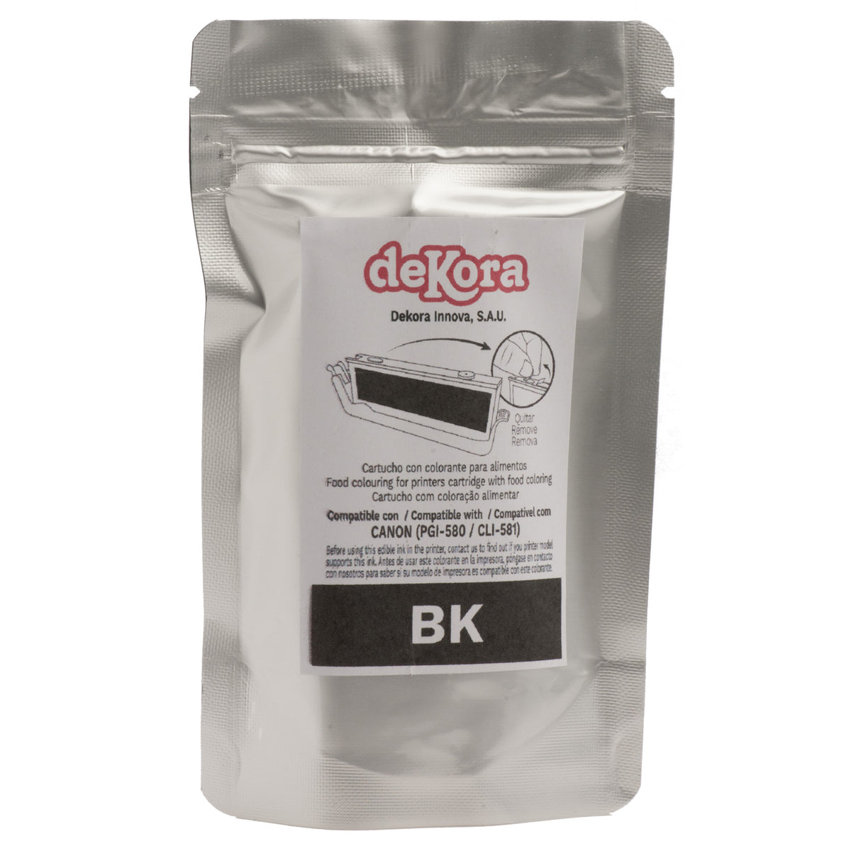 CARTUCHO TINTA ALIMENTARIA CANON CLI580 - NEGRO